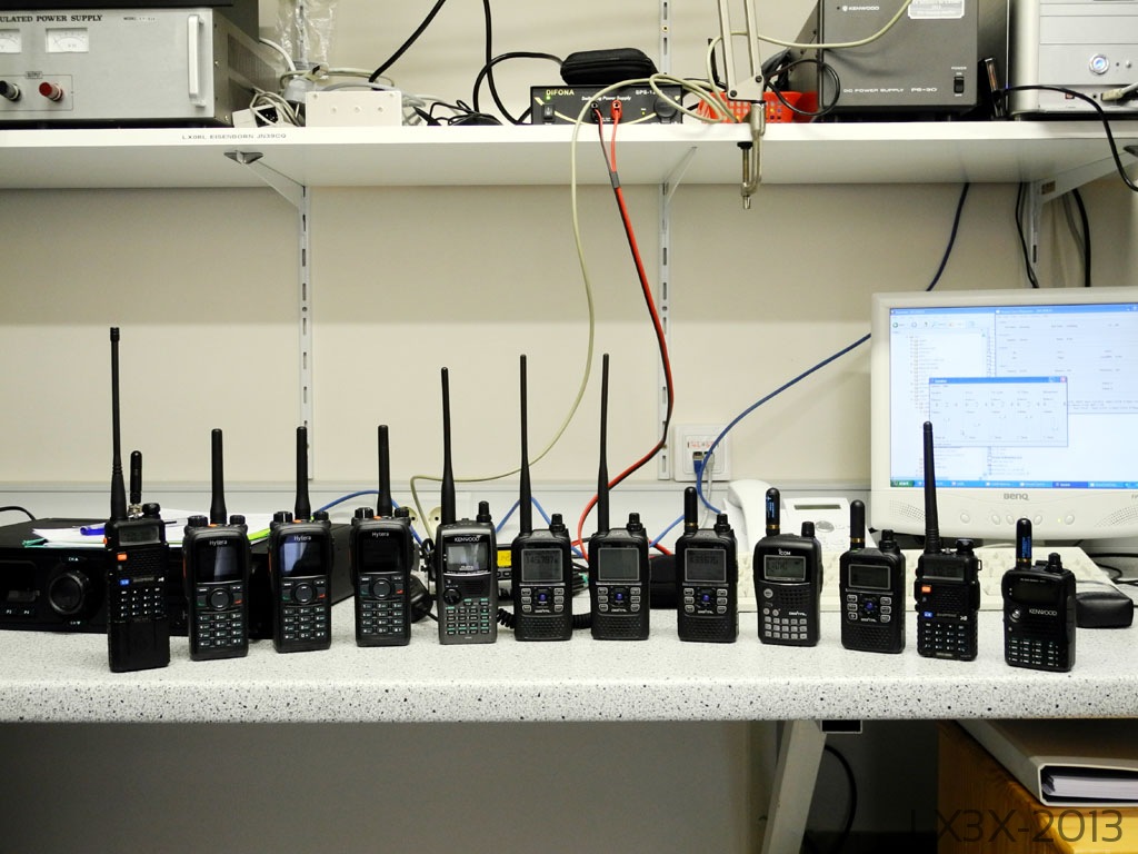 Many portable amateur transceivers at LX0RL